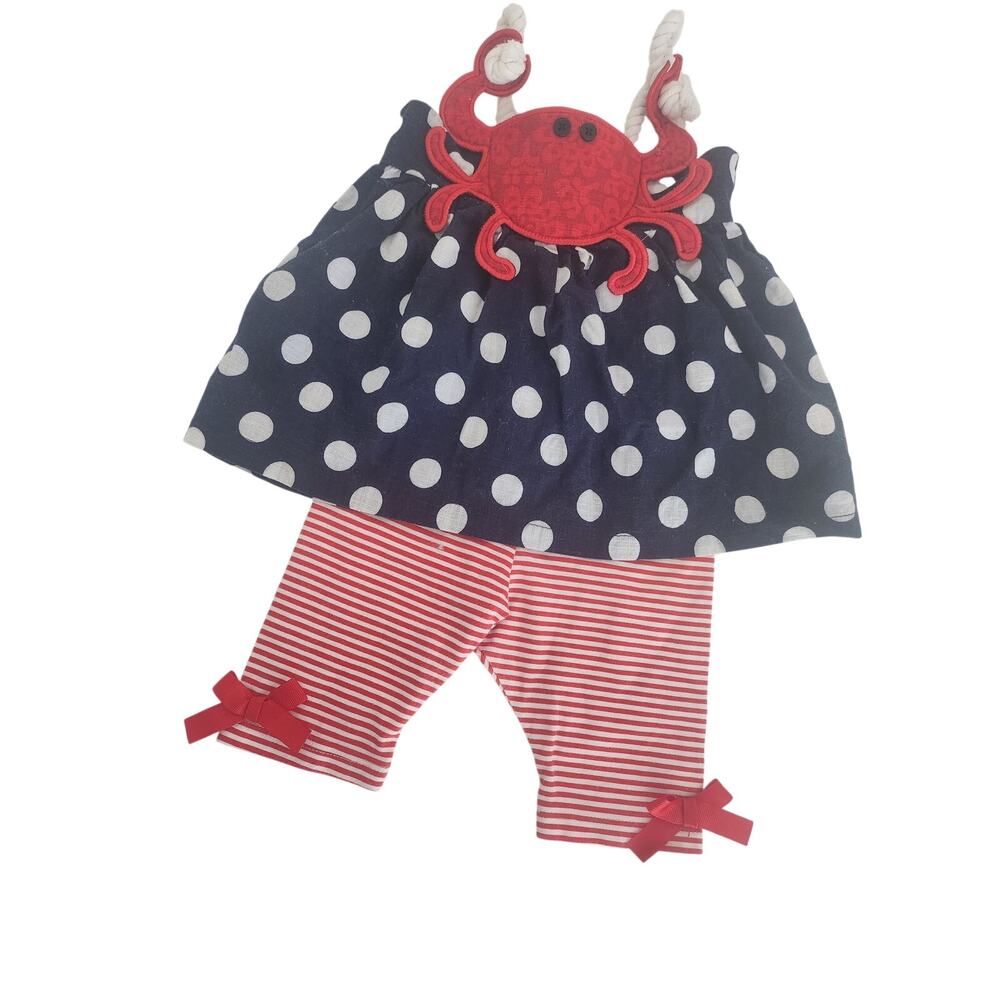 6-9M Mud Pie crab outift
